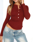 Fashionable Solid Color Button Cardigan for Women
