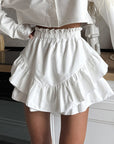 Summer High Waist Ruffle Cake Skirt