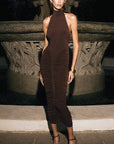 Summer Halter Neck Backless Dress for Women