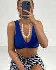 Trendy Twist Front Crop Top for Women