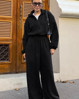 Casual White Fleece Jumpsuit for Women