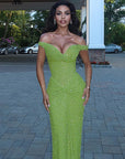 Summer Sexy Off-Shoulder Dress with Waist Design