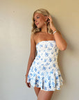 Stylish Floral Print Bodycon Dress