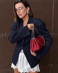 British Style Striped Blazer for Women