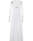 Summer European and American Strapless Beach Dress
