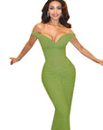 Summer Sexy Off-Shoulder Dress with Waist Design