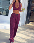 Stylish Backless Summer Outfit Set