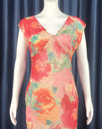Summer Women's Chiffon V-Neck Floral Dress
