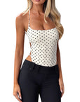Sexy Backless Polka Dot Jumpsuit for Women