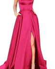2023 New Long Bridesmaid Dress with Train