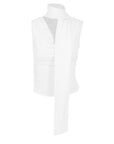 Sleeveless Summer Top with Tie for Women