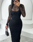 Summer Sexy Lace Long Sleeve Dress