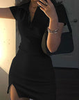 Summer Fashion Slim Fit Polo Dress for Women
