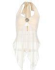 Chic Women's Halter Neck Mesh Top