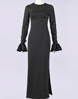 Fashionable Long Sleeve Polka Dot Dress