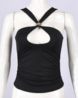 Women's Sexy Metal Decor Cami Top for Spring Summer