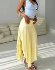 Fashion Women's High Waist Irregular Split Skirt