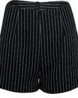Elegant Striped Pearl Suit Set with Shorts and Pants