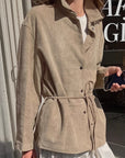 Autumn Women's Khaki Slim Fit Jacket