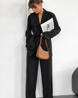 Casual Khaki Two-Piece Set for Women