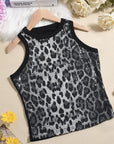 Summer Women's Sexy Crop Top with Leopard Print