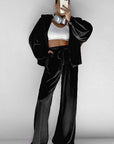 Pink Velvet Tracksuit for Women