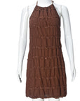 New Spring Summer Backless Ruffled Dress