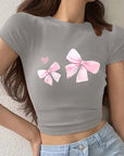 Summer T-Shirt with High Waist Pants