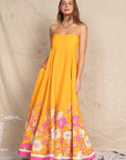 Stylish Floral Print Maxi Dress for Beach Getaway