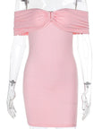 Elegant Off-Shoulder Bodycon Skirt for Spring
