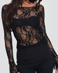 Chic Lace Long Sleeve Top for Women