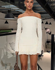 New Women's 3D Fabric Strapless Mini Dress