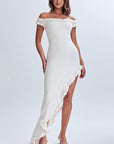 Elegant Summer A-Line Dress with Ruffle Details