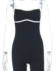 Stylish Color Block Sleeveless Jumpsuit