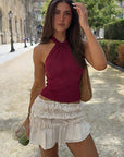 Summer Sexy Halter Neck Crop Top