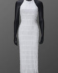 New Women's Backless Ruffled Dress