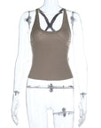 Chic Cross Back Halter Top for Summer