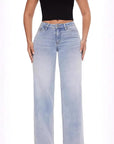 New Slim Fit Wide Leg Stretch Jeans for Women