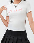Trendy Summer T-Shirt with High Waist Pants