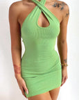 Stylish Summer Dress with Hollow Back Design