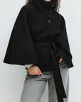 Fashionable Women's Autumn Winter Cape Coat