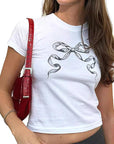 Trendy Summer T-Shirt with High Waist Pants