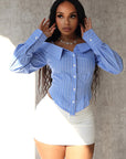 Stylish Long Sleeve Off Shoulder Shirt for Women
