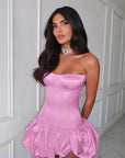 Chic Strapless A-Line Dress for Women
