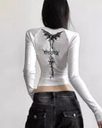 Trendy Street Style Long Sleeve Crop Top