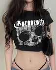Trendy Short Sleeve Crop Top for Women
