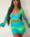 Summer Floral Crop Top Set for Women