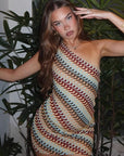 Sexy One-Shoulder Knitted Dress for Fall
