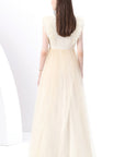 Elegant French Style Dress with Ruffle Trim