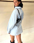 Fashionable Women's Long Sleeve Shirt Dress